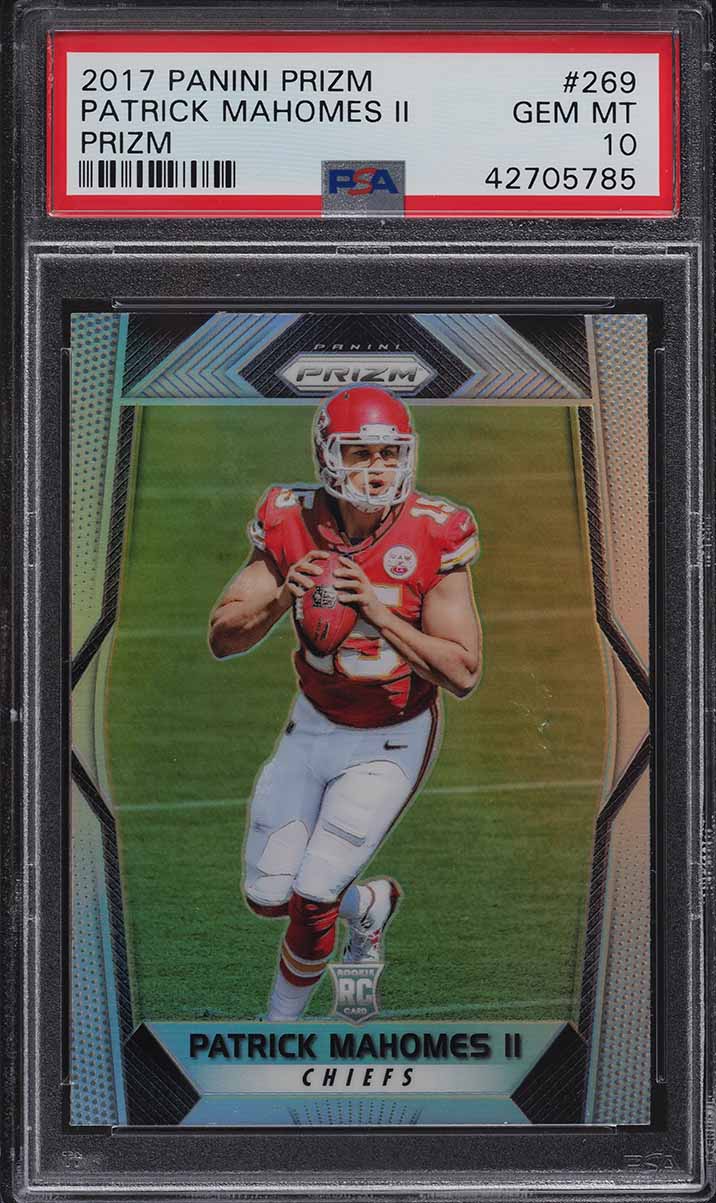 2017 Panini Prizm Silver Prizms Patrick Mahomes II ROOKIE #269 PSA 10 GEM MINT