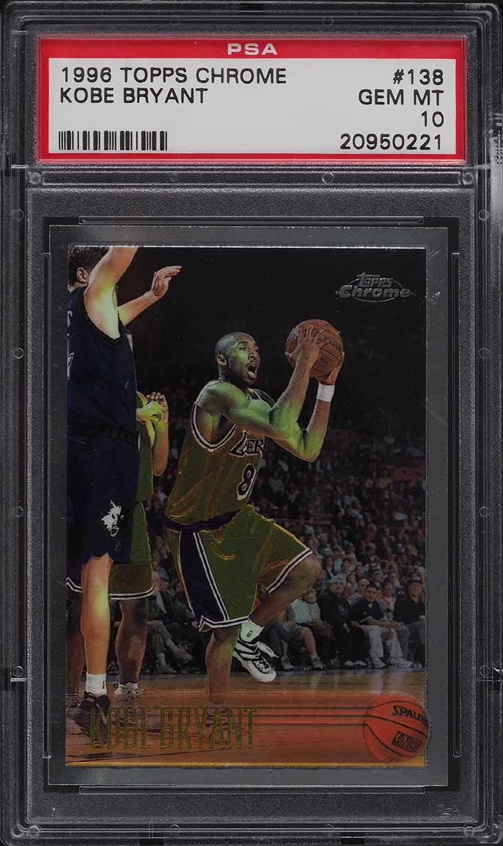 1996 Skybox E-X2000 Star Date 2000 Kobe Bryant ROOKIE #3 PSA 9