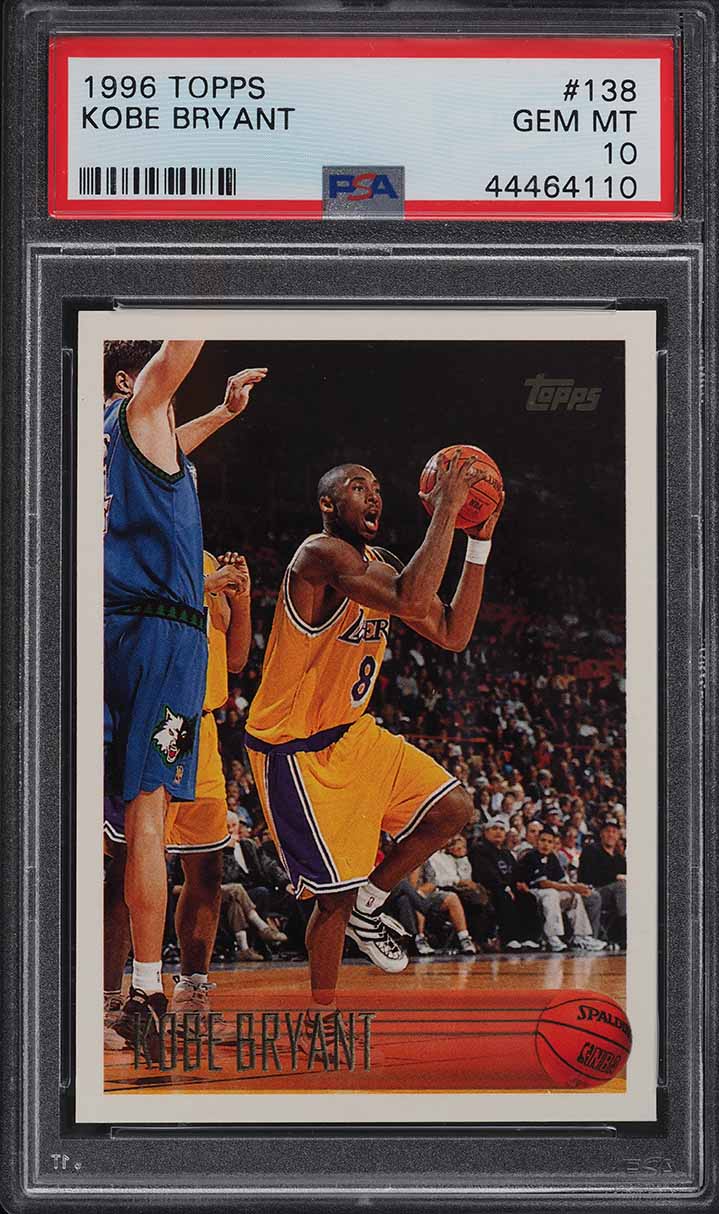 1996 Topps Basketball Kobe Bryant ROOKIE #138 PSA 10 GEM MINT