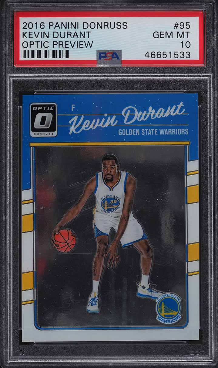 2016 Donruss Optic Preview Kevin Durant #95 PSA 10 GEM MINT