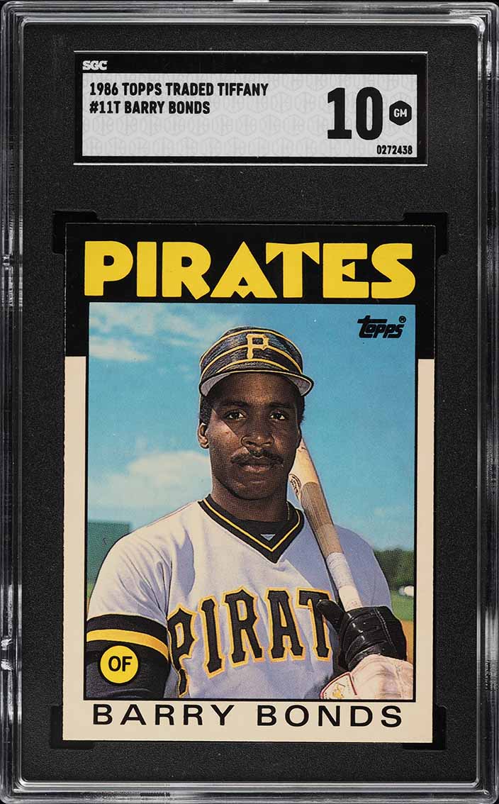 1986 Topps Traded Tiffany Barry Bonds ROOKIE #11T SGC 10 GEM MINT