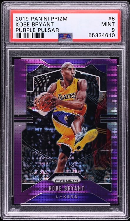 2019 Panini Prizm Purple Pulsar Kobe Bryant /35 #8 PSA 9 MINT