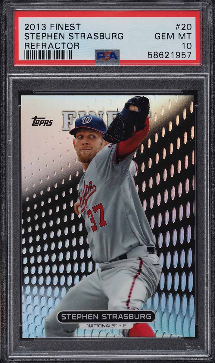 2013 Finest Refractor Stephen Strasburg #20 PSA 10 GEM MINT