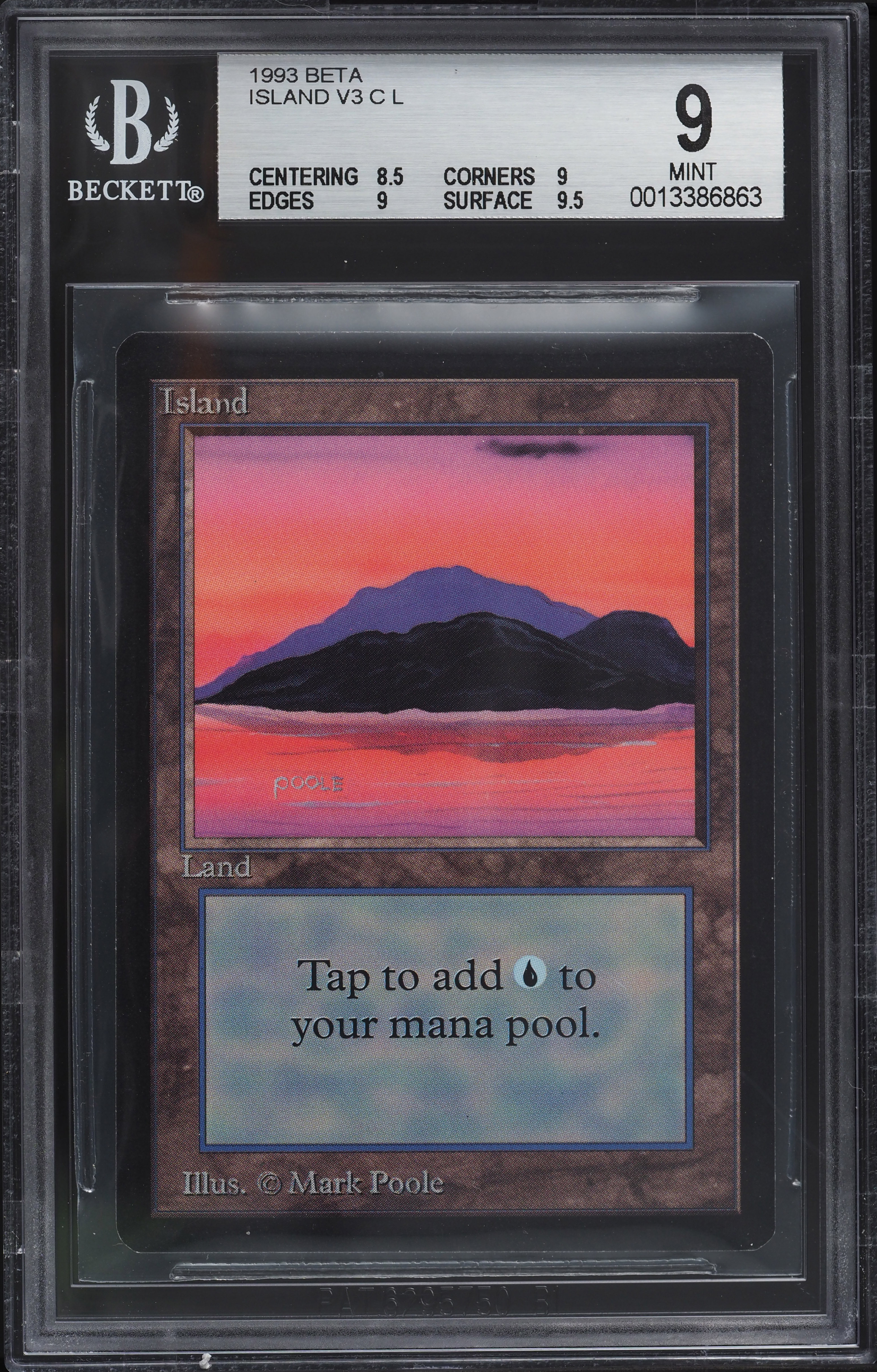 Magic the Gathering [002] LIMITED EDITION BETA Single Card - 129/302 : Island