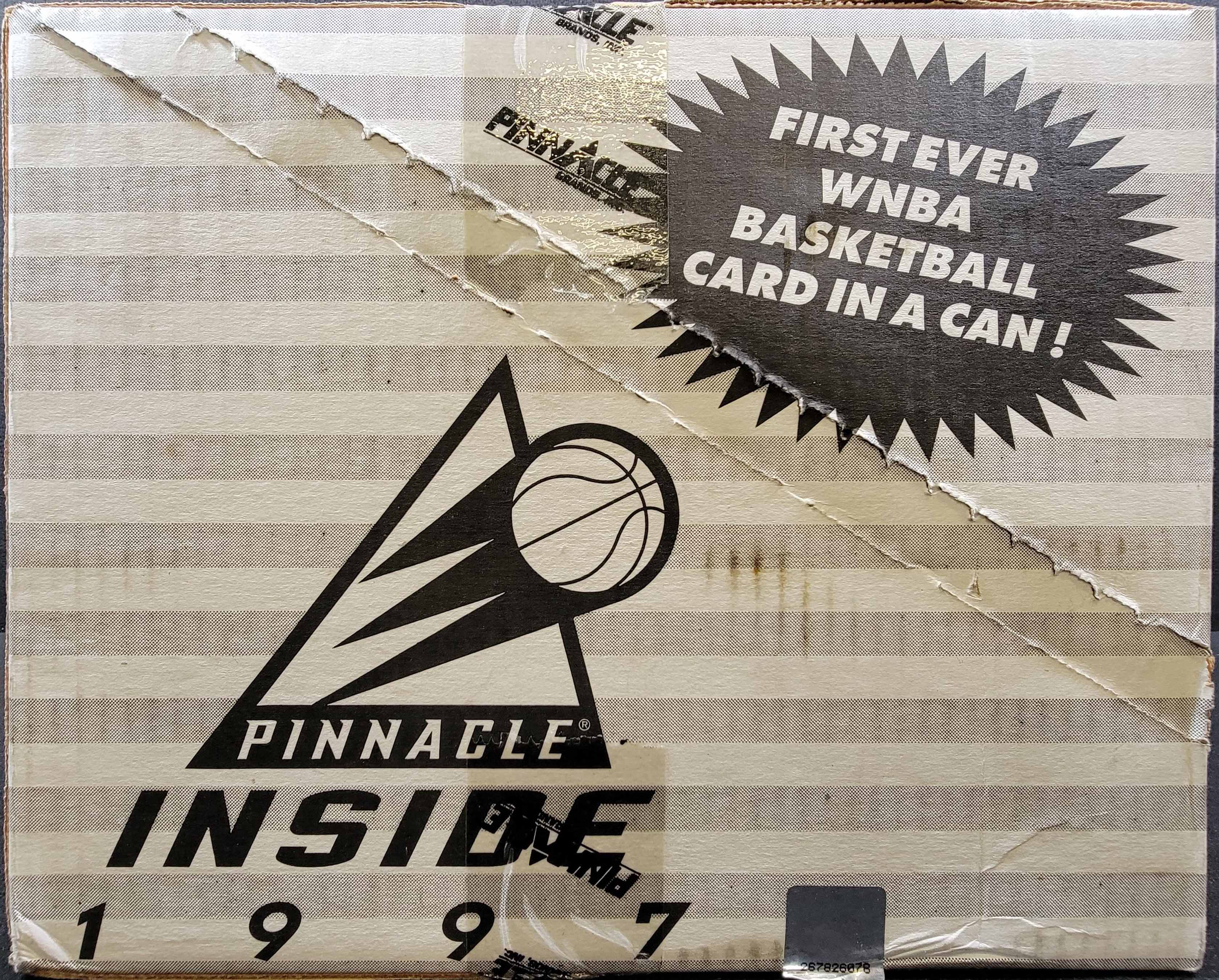 1997 Pinnacle Inside WNBA Factory Sealed Case, 48ct Cans