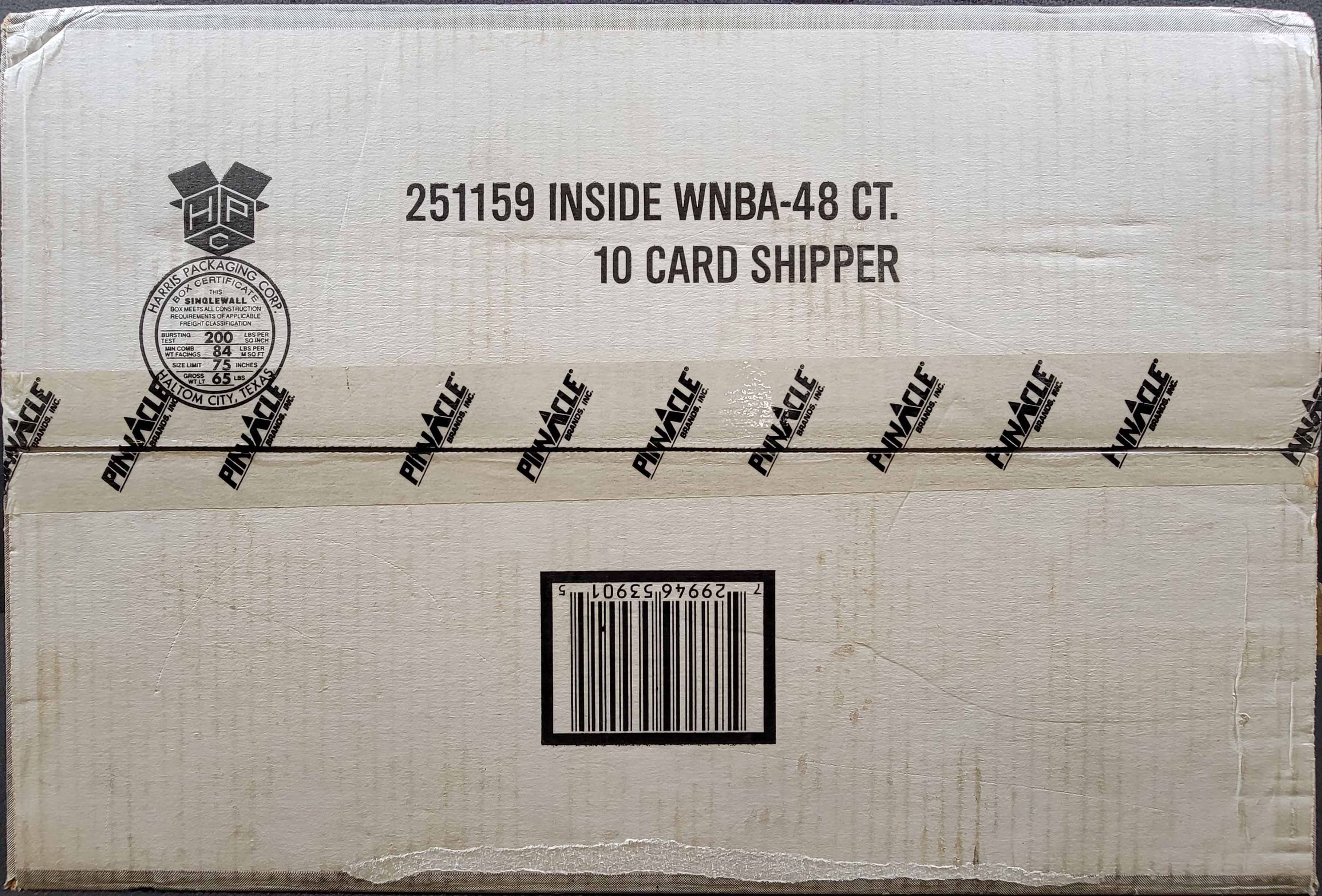 1997 Pinnacle Inside WNBA Factory Sealed Case, 48ct Cans