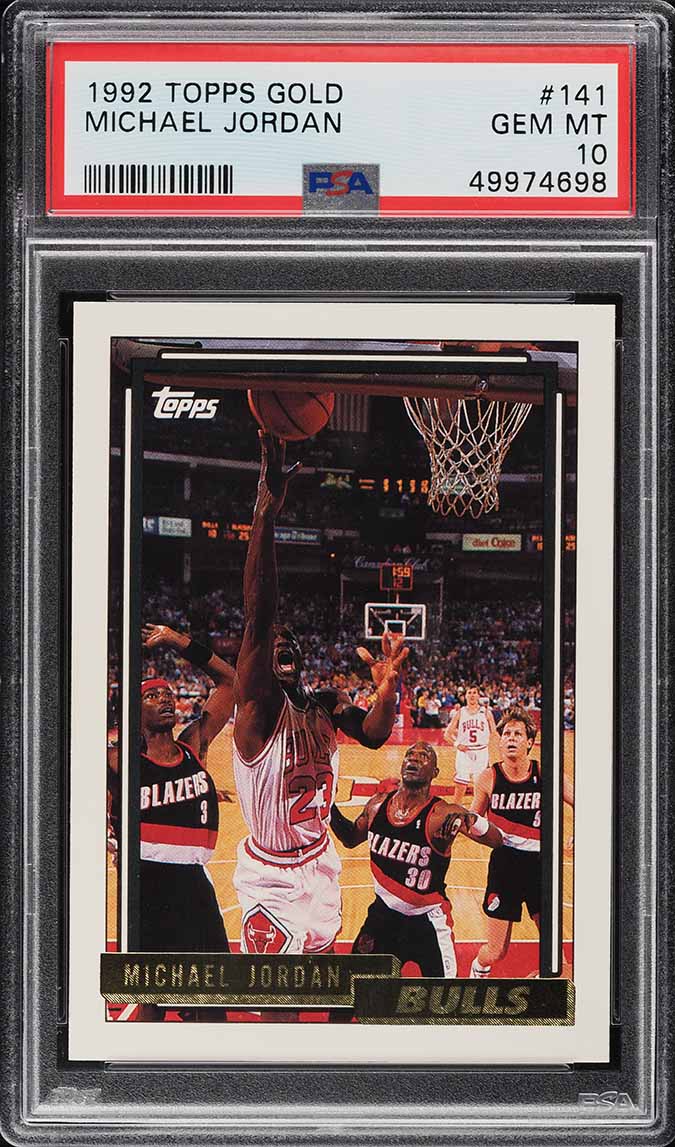 1992 Topps Gold Michael Jordan #141 PSA 10 GEM MINT