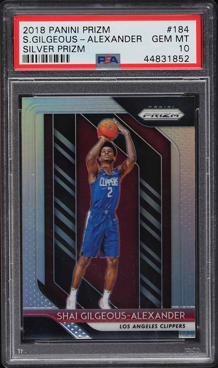 2018 Panini Prizm Silver Shai Gilgeous-Alexander ROOKIE RC #184