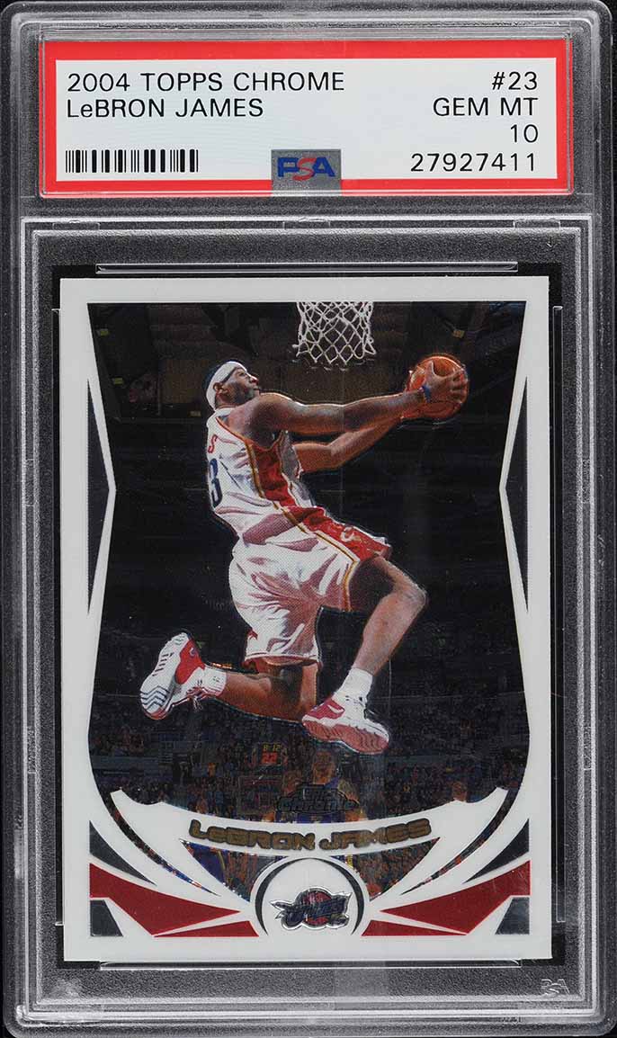 2003 Topps 1st Edition LeBron James ROOKIE #221 MBA PSA 10 GEM MINT on Fanatics Collect 2003 Topps 1st Edition LeBron James ROOKIE #221 MBA PSA 10 GEM MINT on Fanatics Collect