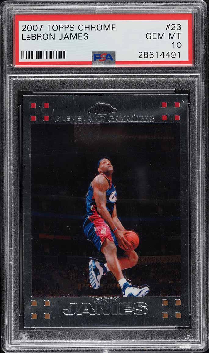 2007 Upper Deck Artifacts LeBron James #226 PSA 8 NM-MT on 