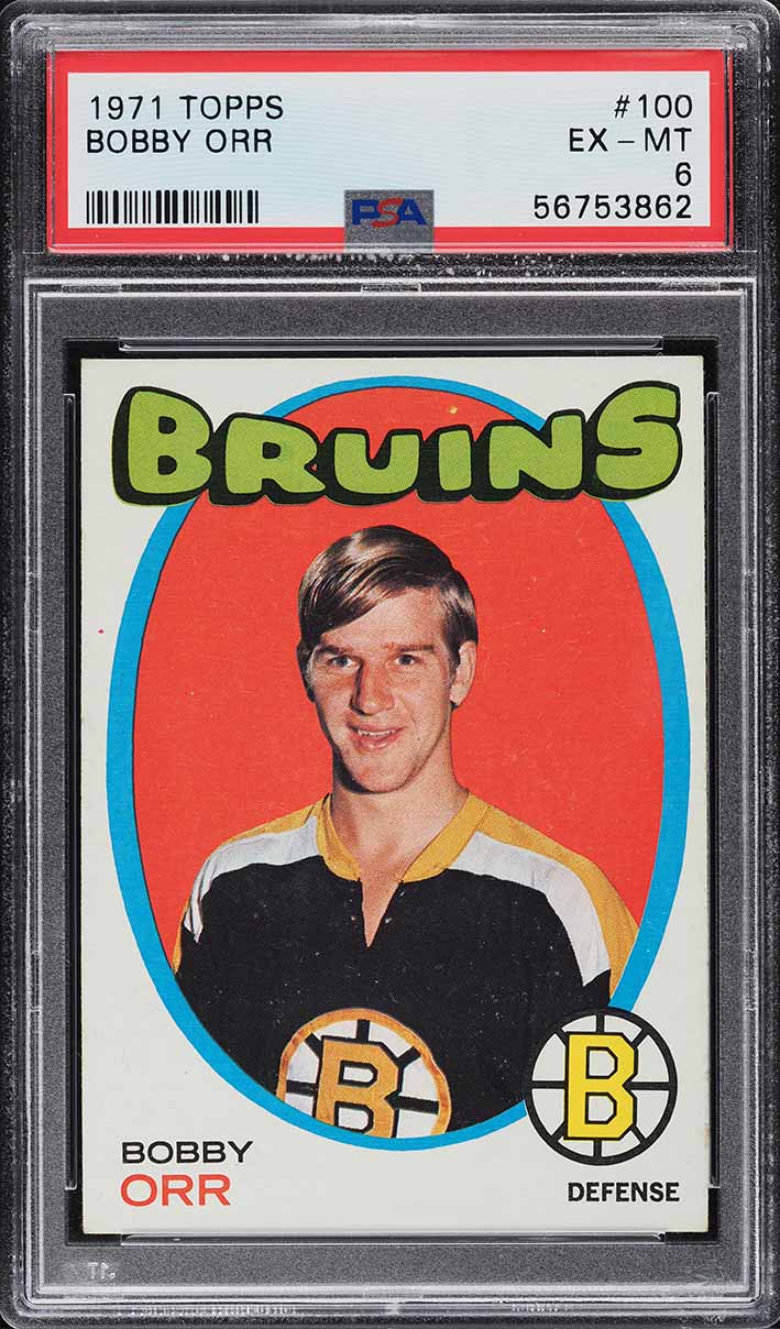 1971 Topps Hockey Bobby Orr #100 PSA 6 EXMT