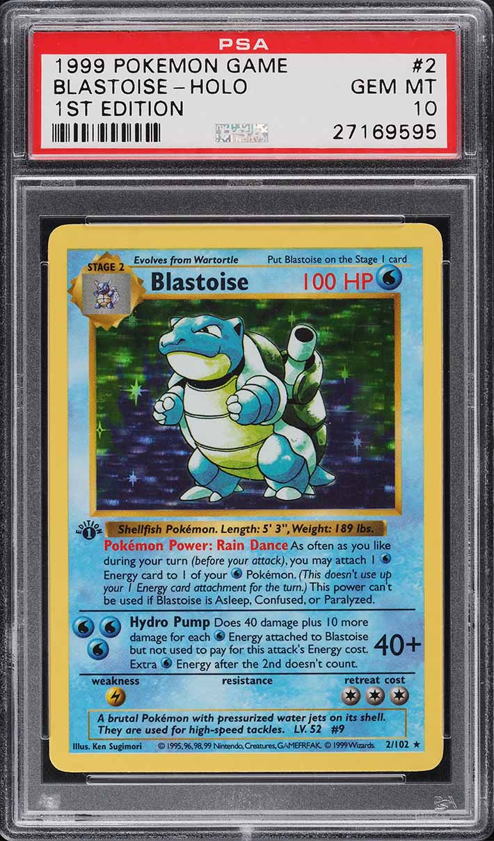 1995 blastoise pokemon card You cant add more than 40 damage in this way Blastoise pokemon card Holo |