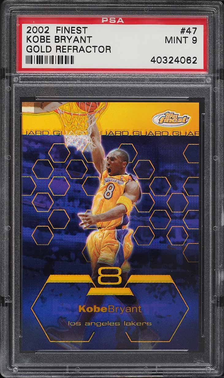 2002 Finest Gold Refractor Kobe Bryant /25 #47 PSA 9 MINT