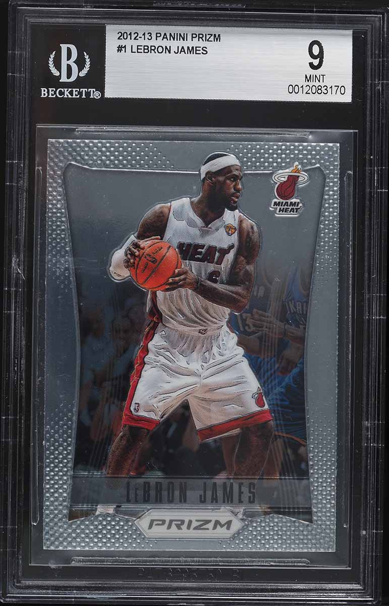 2012 Panini Prizm LeBron James #1 BGS 9 MINT on Fanatics Collect