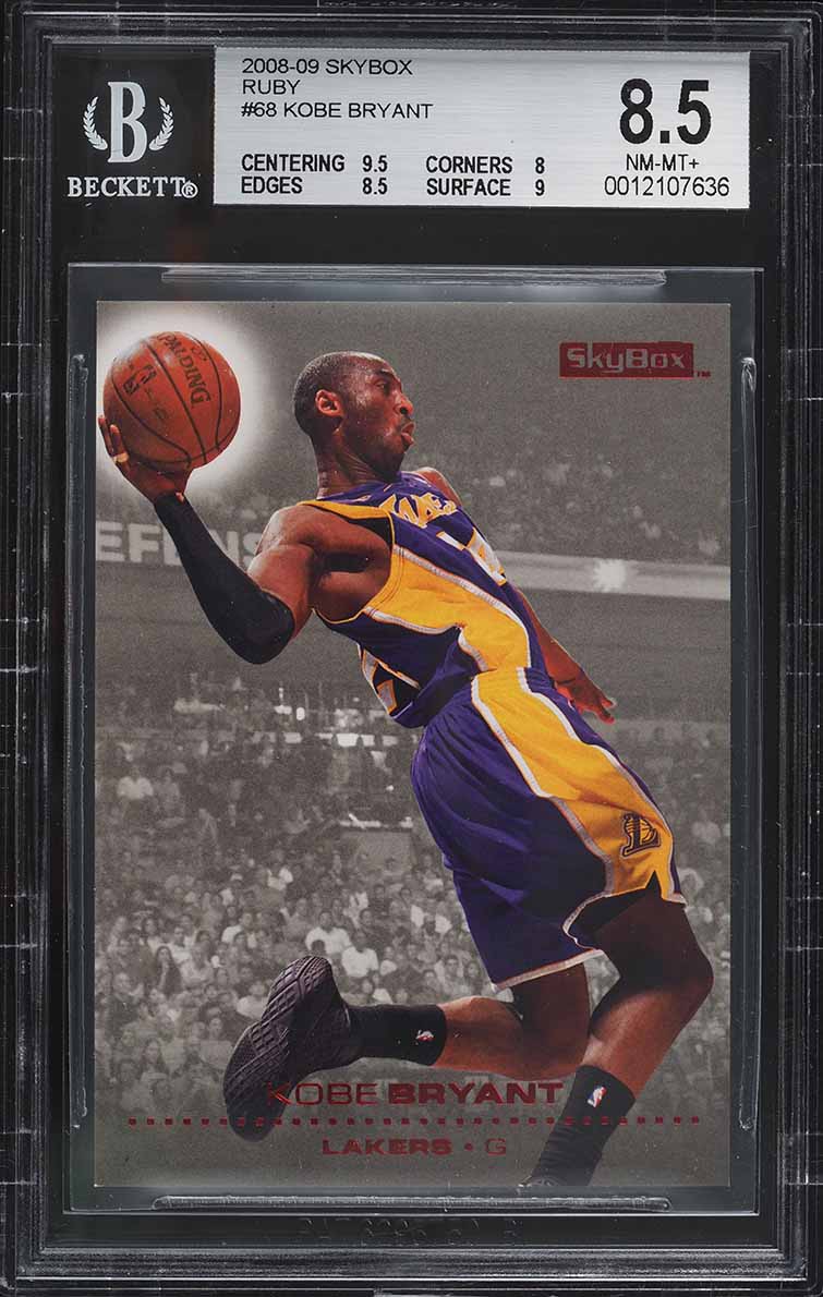 2008 Skybox Ruby Kobe Bryant /50 #68 BGS 8.5 NM-MT+