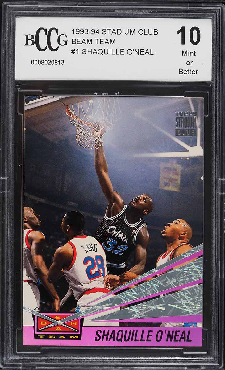 1993 Stadium Club Beam Team Shaquille O'Neal #1 BCCG 10