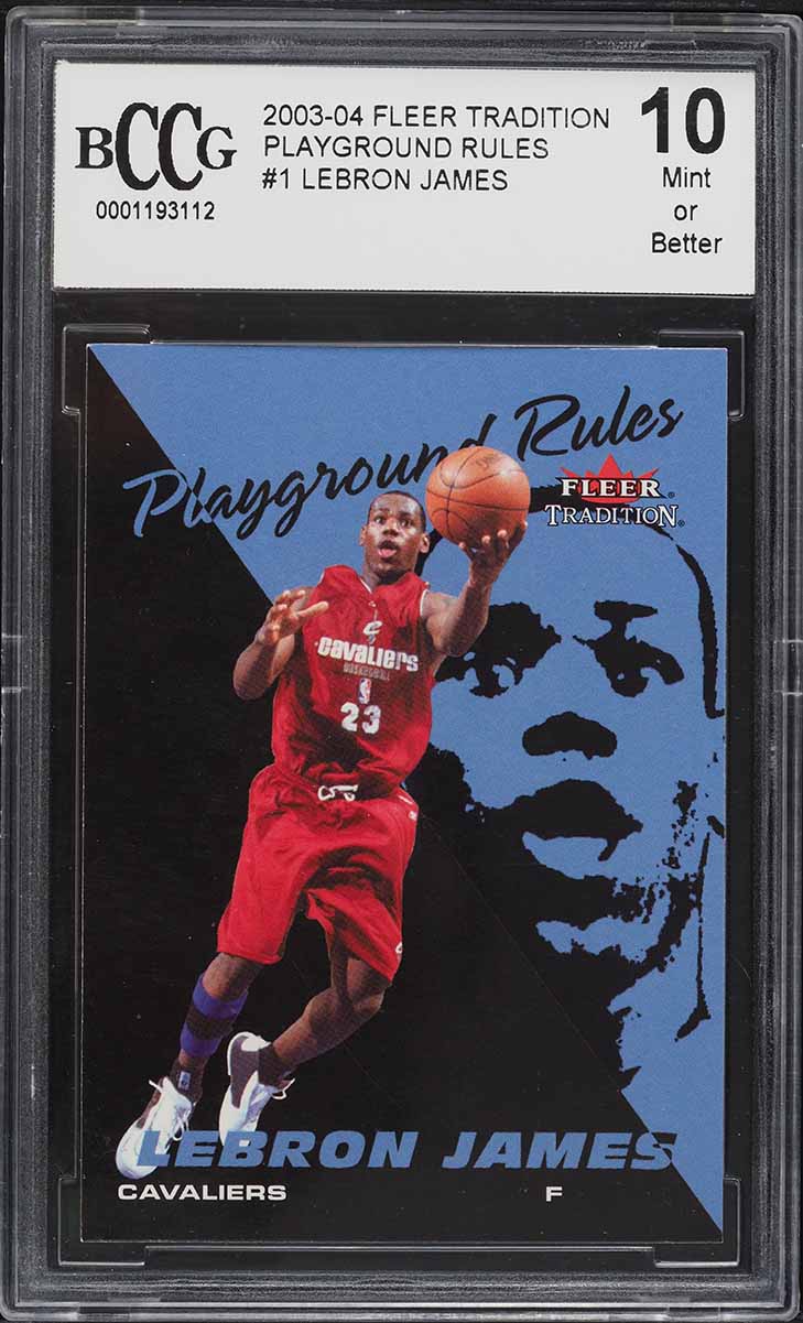 lebron fleer tradition rookie