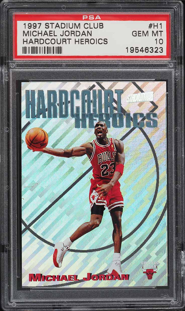 1997 Stadium Club Hardcourt Heroics Michael Jordan #H1 PSA 10 GEM MINT