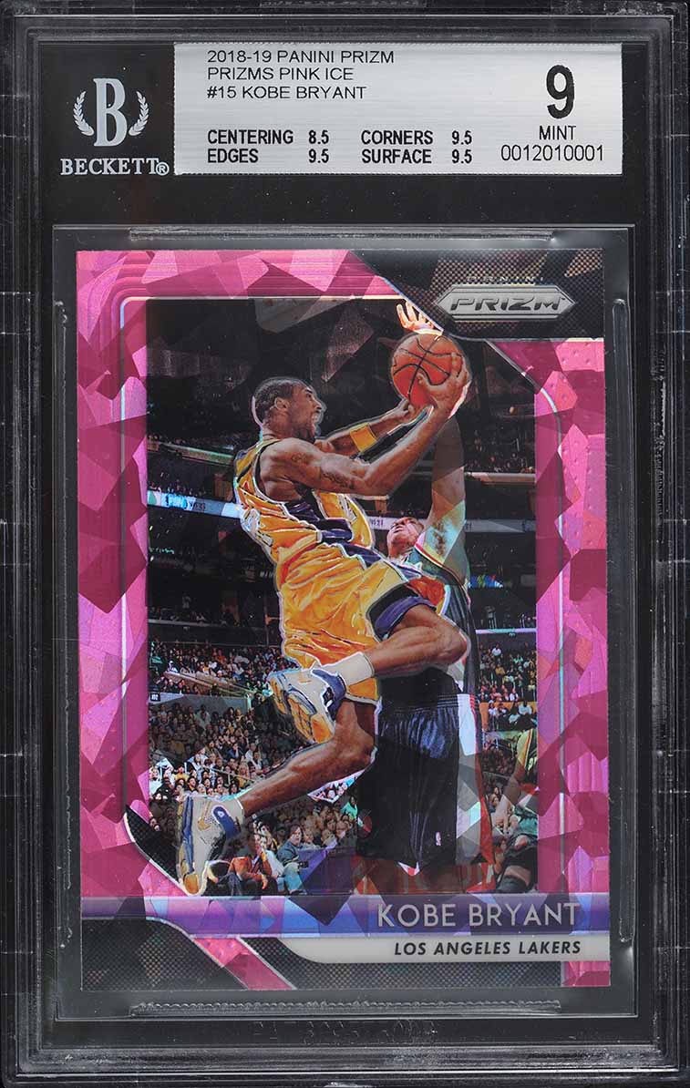 2018 Panini Prizm Pink Ice Kobe Bryant #15 BGS 9 MINT