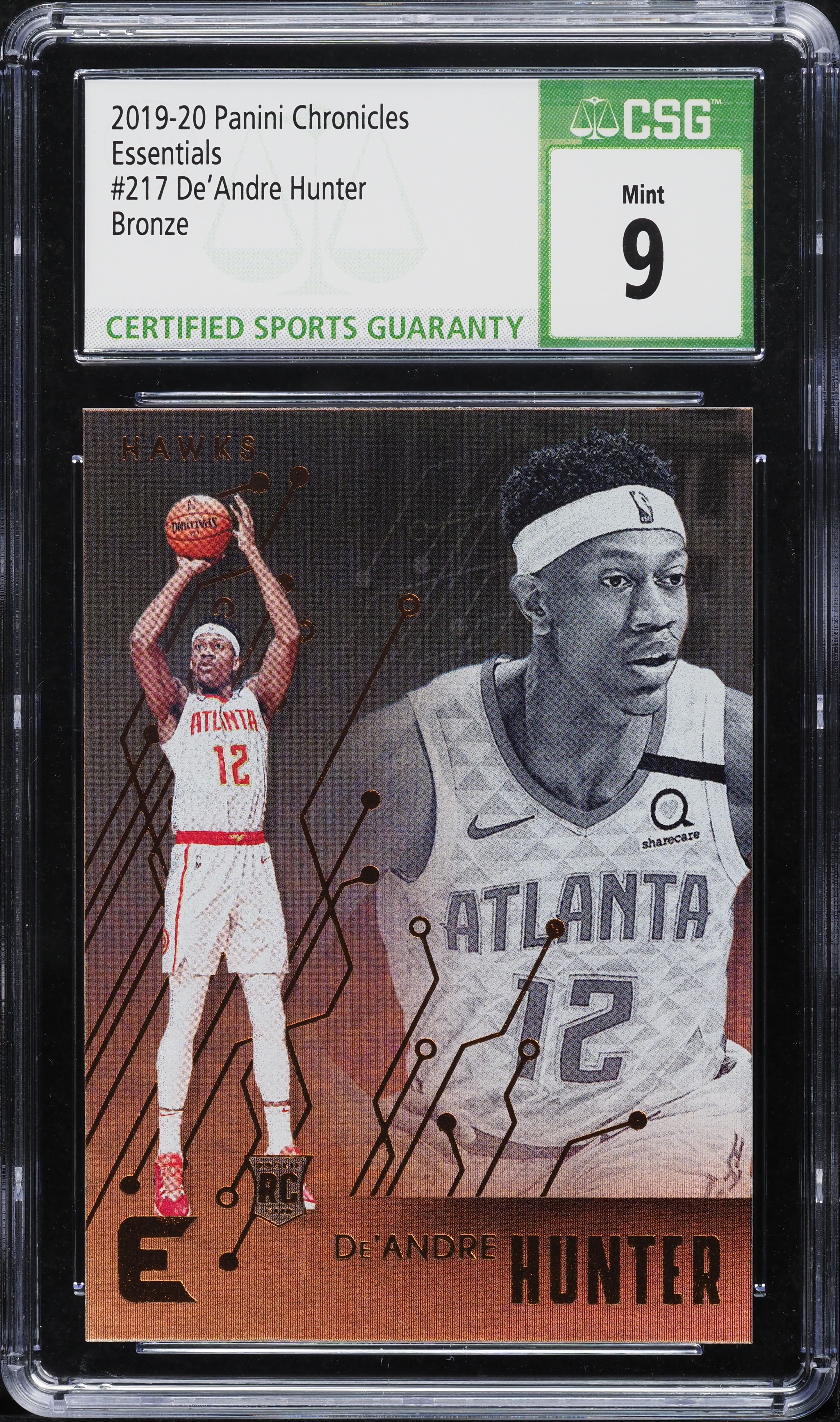 2019 Panini Chronicles Essentials Bronze De'Andre Hunter ROOKIE