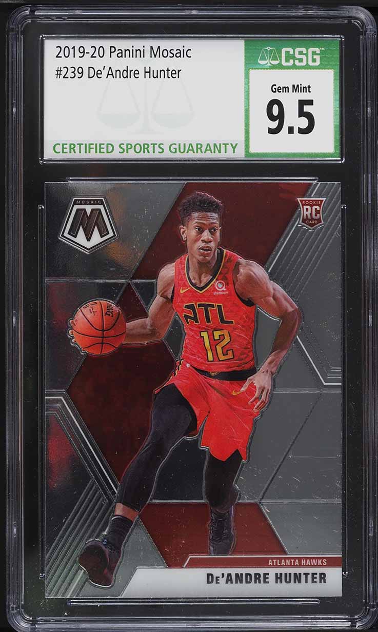 2019 Panini Mosaic De'Andre Hunter ROOKIE #239 CSG 9.5 GEM MINT