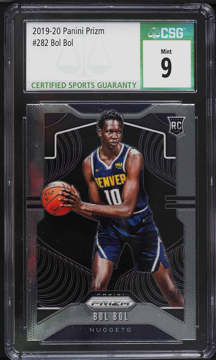 2019 Panini Prizm Bol Bol ROOKIE #282 CSG 9 MINT