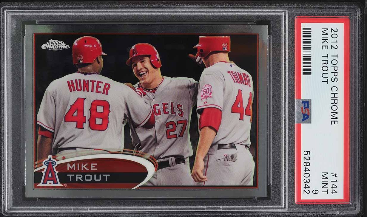 2012 Topps Chrome Mike Trout ROOKIE RC #144 PSA 9 MINT
