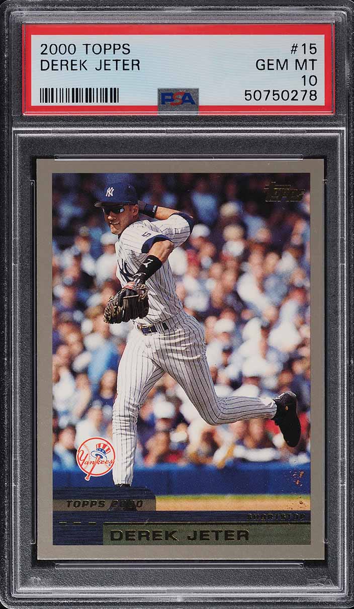 2000 Topps Derek Jeter #15 PSA 10 GEM MINT