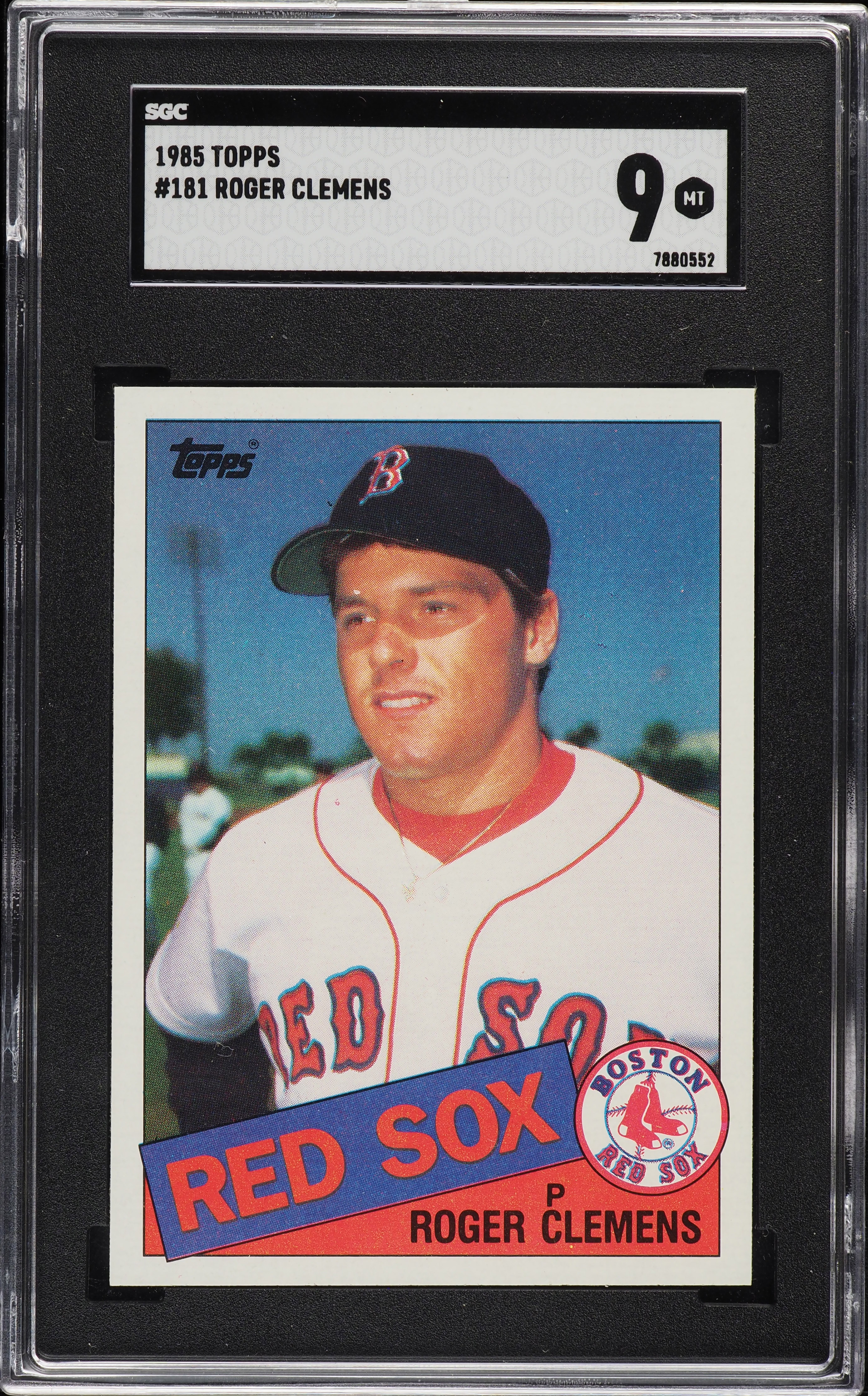 1985 Topps Roger Clemens ROOKIE #181 SGC 9 MINT on Fanatics Collect
