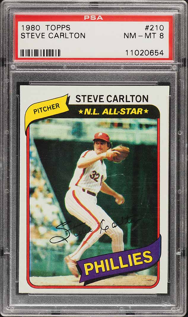 1980 Topps Steve Carlton #210 PSA 8 NM-MT
