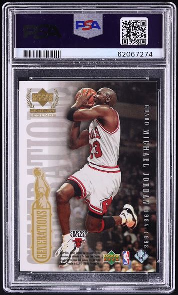 1999 Upper Deck Century Legends Generations Michael Jordan & Kobe Bryant PSA 10