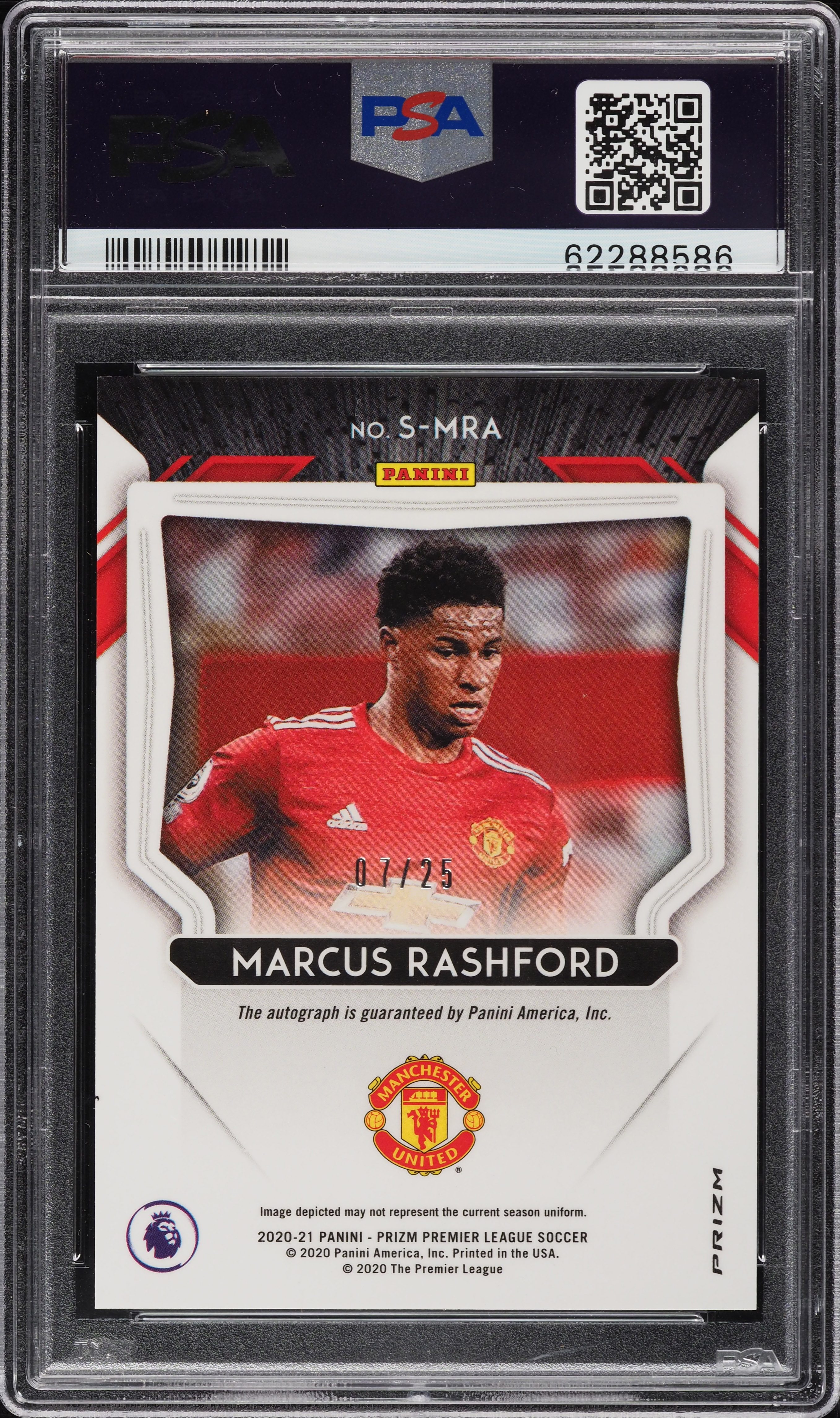 Panini Marcus Rashford PSA 10 125枚限定カード Panini Marcus Rashford PSA 10 125枚限定カード Panini Marcus