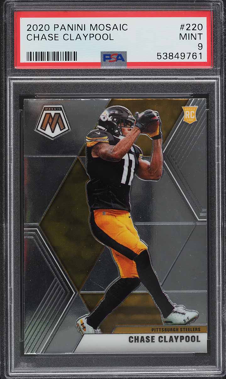 2020 Panini Mosaic Chase Claypool ROOKIE RC #220 PSA 9 MINT