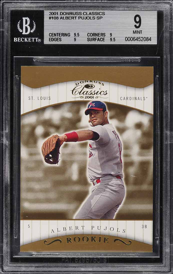 2001 Donruss Classics Albert Pujols SP ROOKIE RC /585 #108