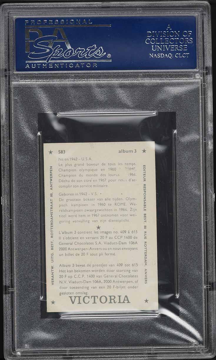 1969 Victoria Vedetten Parade Cassius Clay Muhammad Ali #583 PSA 4 VGEX ...