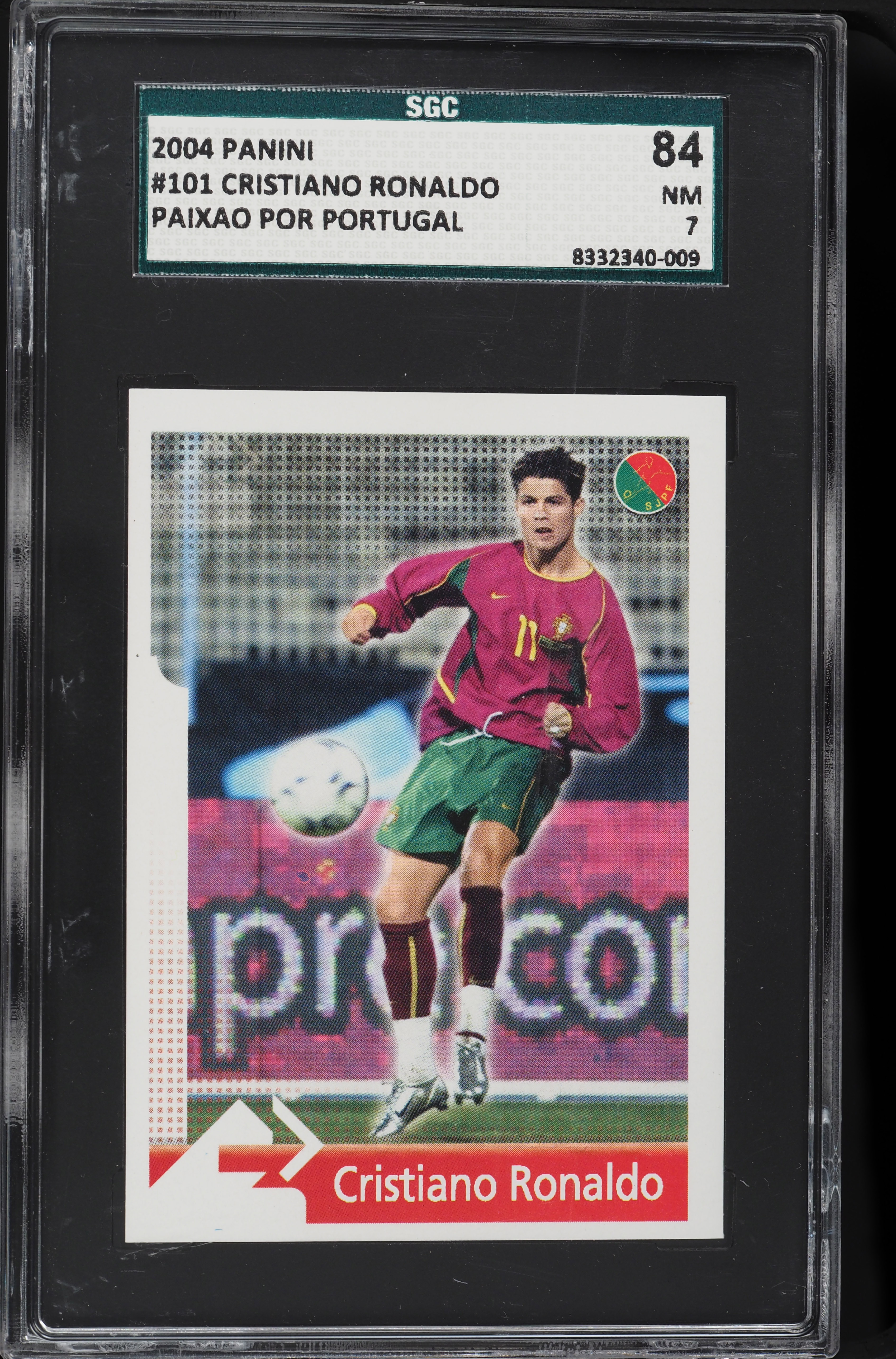 2004 Panini Cristiano Ronaldo #101 SGC 7 NRMT on Fanatics Collect