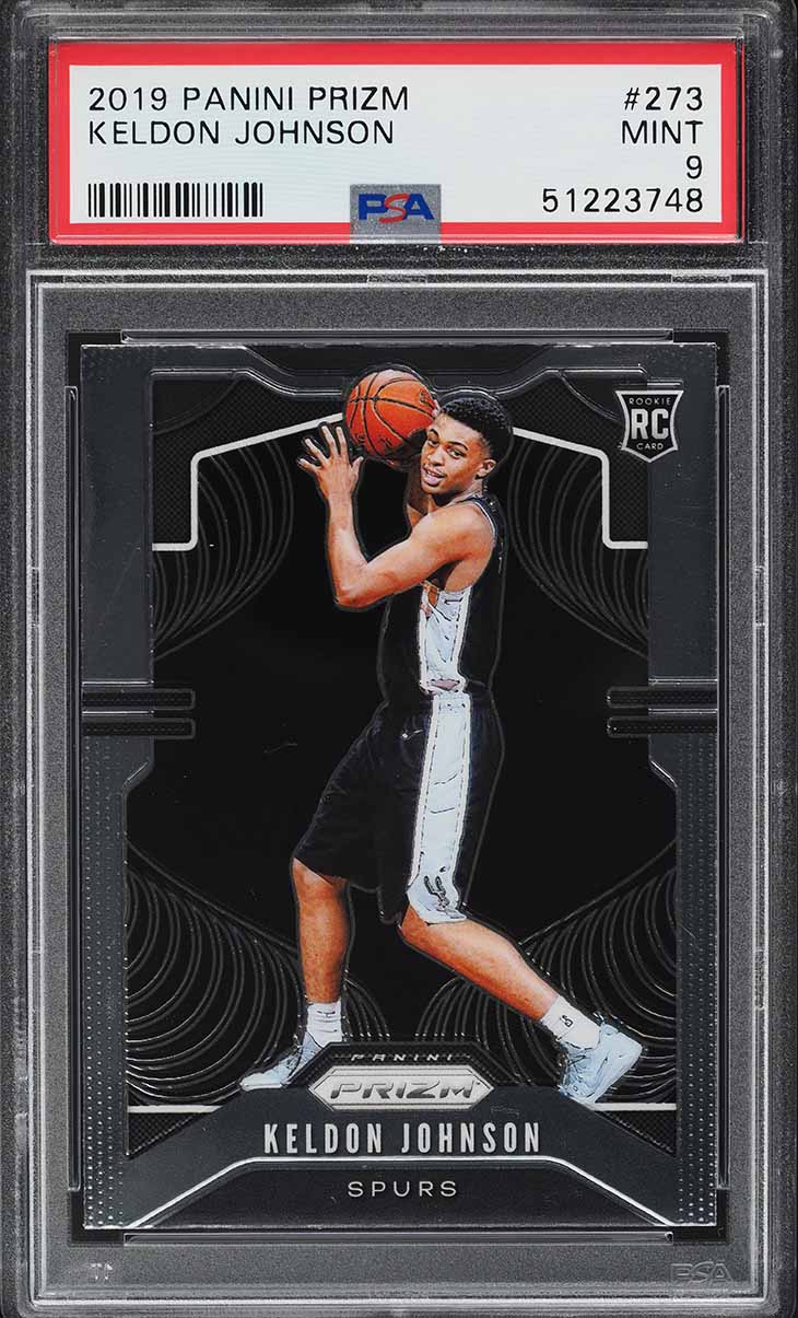 2019 Panini Prizm Keldon Johnson ROOKIE #273 PSA 9 MINT