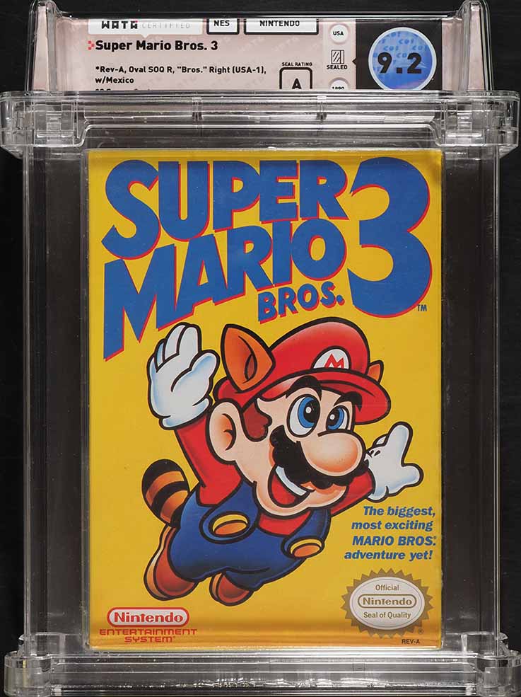 1988 Nintendo Entertainment System NES Super Mario Bros. 3 WATA 9.2 A