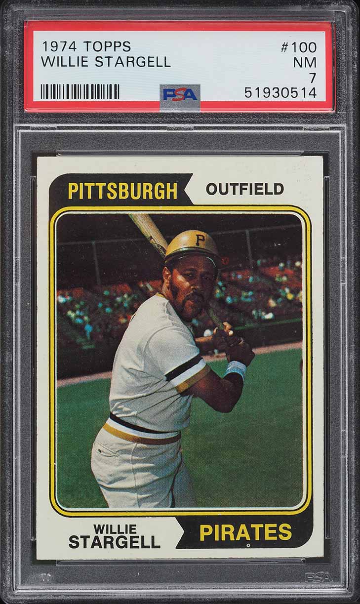 1974 Topps Willie Stargell #100 PSA 7 NRMT