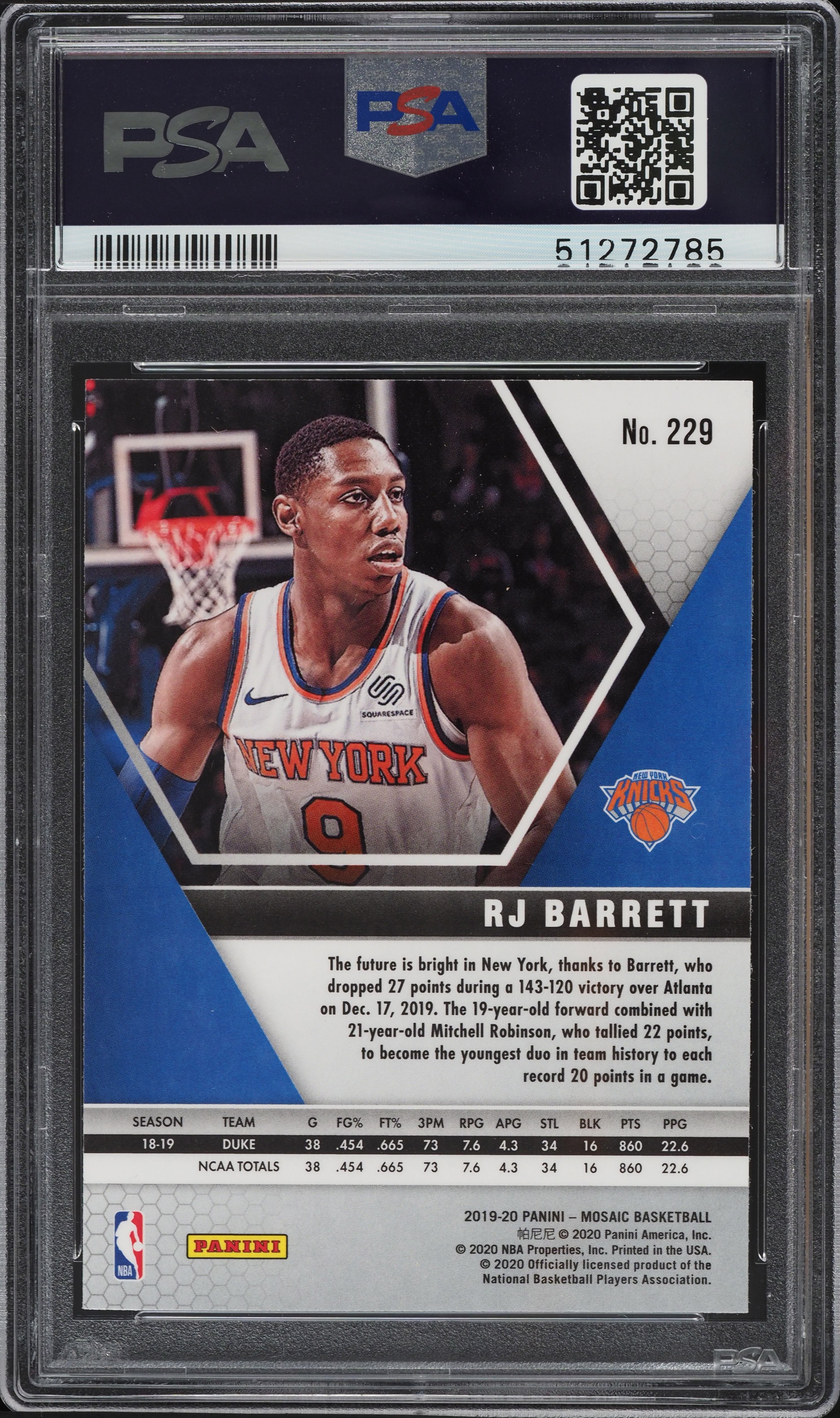 RJ Barrett 直筆サイン 2019 Panini flawless RJ Barrett 直筆サイン 2019 Panini flawless Panini Flawless Rj