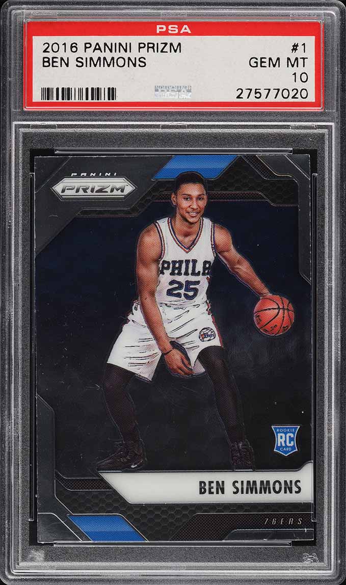 2016 Panini Prizm Ben Simmons ROOKIE RC #1 PSA 10 GEM MINT