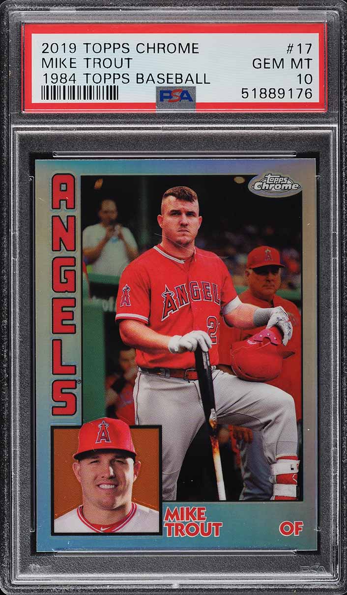 2019 Topps Chrome '84 Mike Trout #84TC-17 PSA 10 GEM MINT