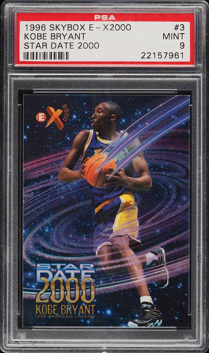 1996 Skybox E-X2000 Star Date 2000 Kobe Bryant ROOKIE #3 PSA 9
