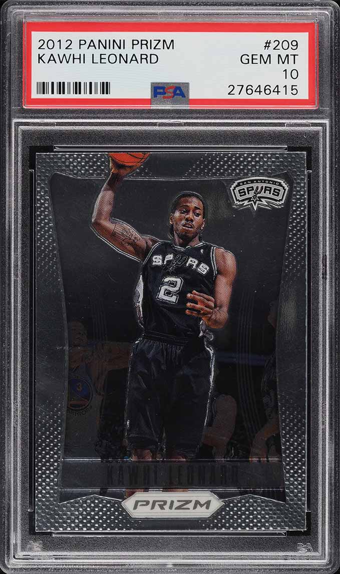 2012 Panini Prizm Kawhi Leonard ROOKIE RC #209 PSA 10 GEM MINT on