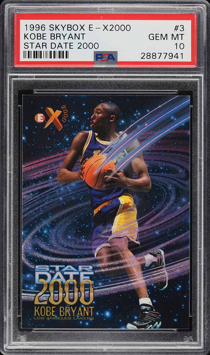 1996 Skybox E-X2000 Star Date 2000 Kobe Bryant ROOKIE #3 PSA 10