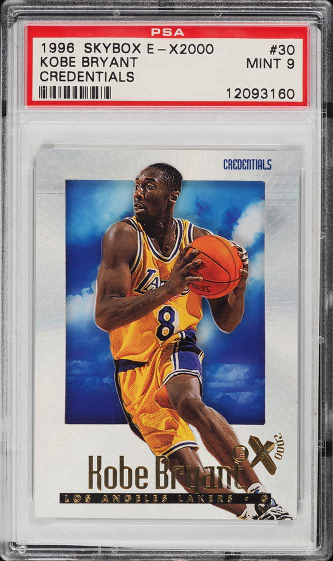 1996 Skybox E-X2000 Credentials Kobe Bryant ROOKIE /499 #30 PSA 9 MINT