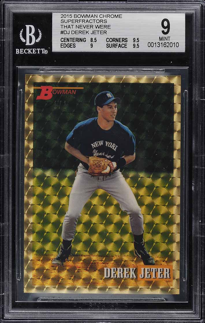 2015 Bowman Chrome Superfractor That Never Were Derek Jeter 1/1