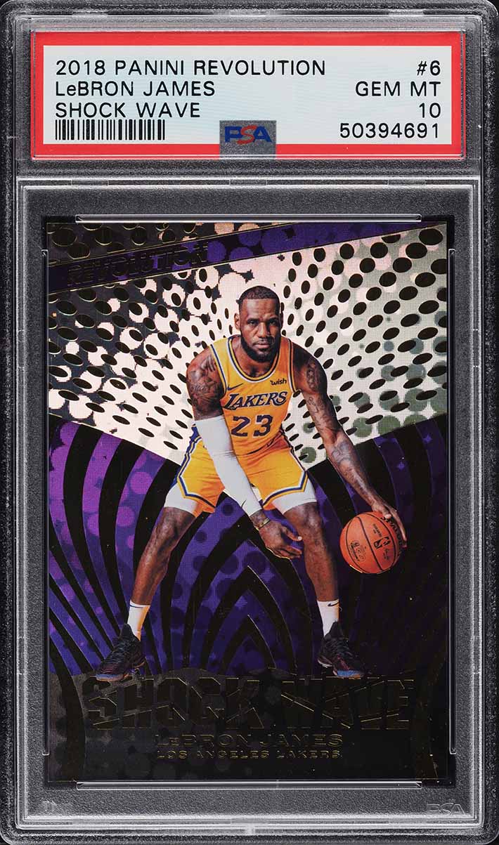2018 Panini Revolution Shock Wave LeBron James #6 PSA 10 GEM MINT