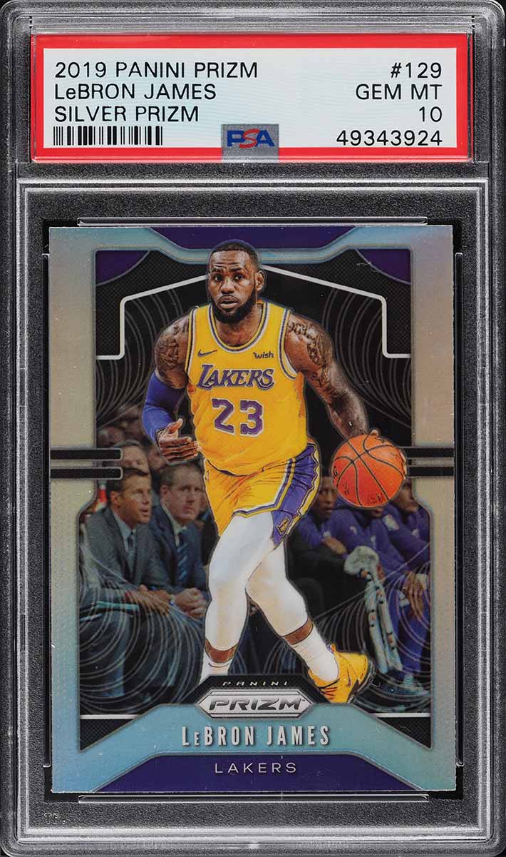 2019 Panini Prizm Silver Prizms LeBron James #129 PSA 10 GEM MINT