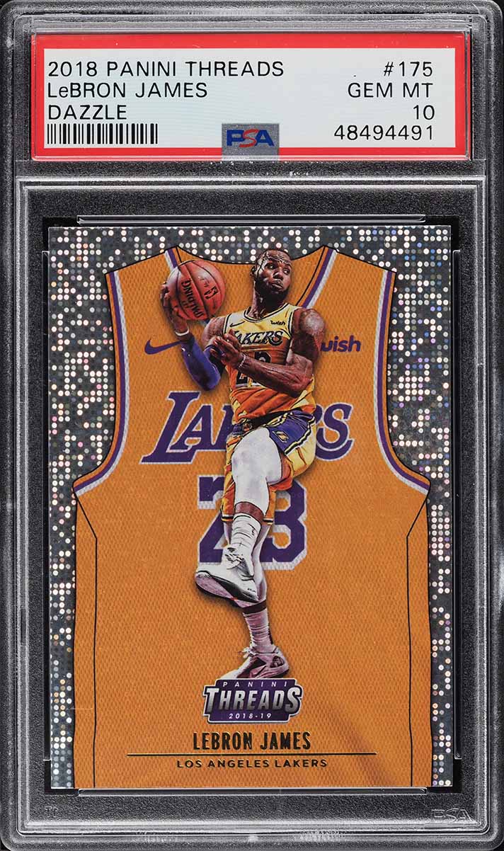 2018 Panini Threads Dazzle LeBron James #175 PSA 10 GEM MINT